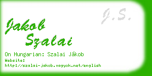 jakob szalai business card